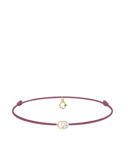 Courbet 18kt Recycled Yellow Gold Laboratory-grown Diamond Let's Commit Cord Bracelet In Gelb