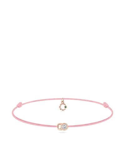 Courbet 18kt Recycled Rose Gold Laboratory-grown Diamond Let's Commit Bracelet In Rosa