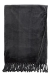 Nordstrom Bliss Plush Throw In Grey Magnet