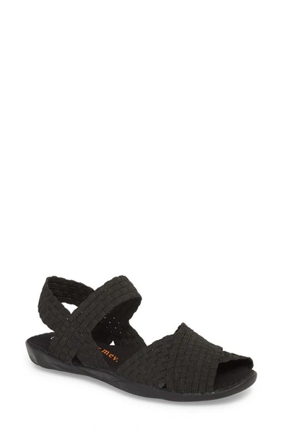 Bernie Mev Balmy Sandal In Black Fabric