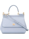 Dolce & Gabbana Small Sicily Shoulder Bag In Blue
