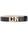 Dsquared2 Icon Buckle Belt In Black