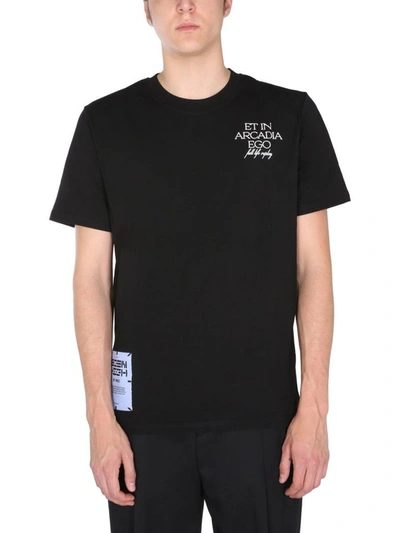 Mcq By Alexander Mcqueen Men's Black Cotton T-shirt