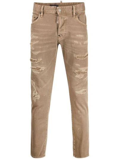 Dsquared2 Men's Beige Cotton Jeans