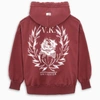 VAL KRISTOPHER BURGUNDY HOODIE WITH PRINT,VKSS210031CO-I-VALKR-OXBLRE