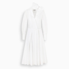 JIL SANDER WHITE PLEATED LONG DRESS,JSWS505700WS245500-I-JILSA-100