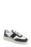 Axel Arigato White Fabric And Leather Sneaker In Dark Grey/ White/ Black