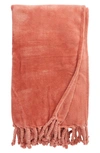 Nordstrom Bliss Plush Throw In Pink Desert
