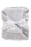 Little Giraffe Chenille Blanket In Silver