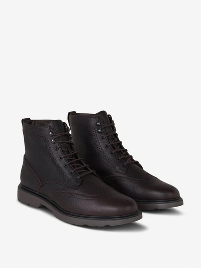 Hogan H393 Ankle Lace In Brown