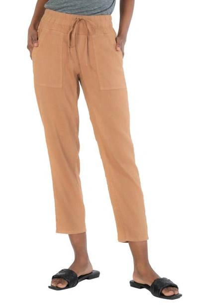 Shop Kut From The Kloth Drawcord Waist Crop Pants In Ginger