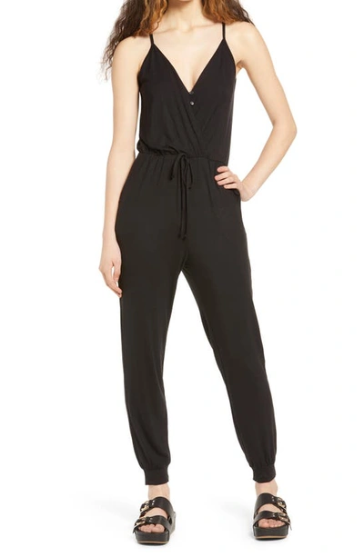 Fraiche By J Cami Jumpsuit In Black