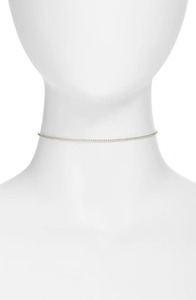 Shymi Celine Tennis Choker Necklace In Silver