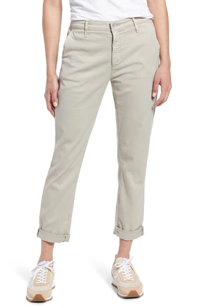 Ag Caden Crop Twill Trousers In Sulfur Dry Dust