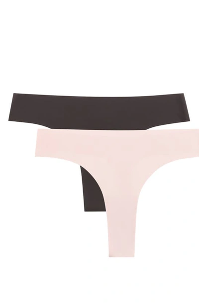 Uwila Warrior Vip Assorted 2-pack Thongs In Rose Quartz