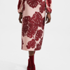 La Doublej Women's Printed Wool-blend Pencil Skirt In Monstera Rosa