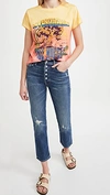 Mother Goodie Goodie Short-sleeve Boxy Cotton Tee In Tree Hugger