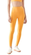 Beyond Yoga Caught In The Midi High-waist Space-dye Leggings In Sunny Citrine