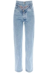 Y/PROJECT Y/PROJECT RHINESTONE EMBELLISHED STRAIGHT JEANS