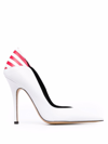 ALEKSANDER SIRADEKIAN POINTED-TOE LEATHER PUMPS