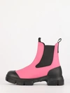 GANNI FUCHSIA RECYCLED RUBBER BOOTS