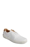 Sperry Gold Striper Mens Leather Lifestyle Casual And Fashion Sneakers In White
