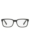 Armani Exchange 54mm Square Optical Glasses In Black