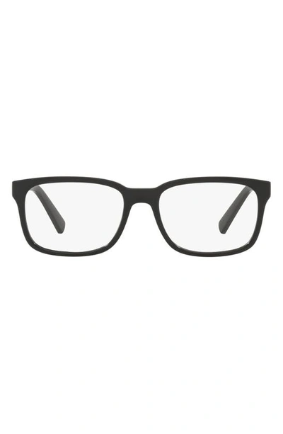 Armani Exchange 54mm Square Optical Glasses In Black