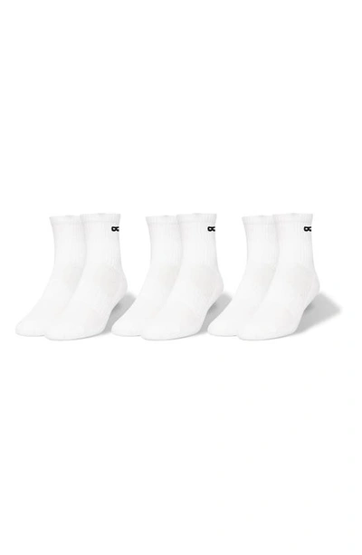 Pair Of Thieves Bowo 3-pack Cushion Ankle Socks In White/ Black
