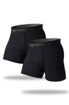 Pair Of Thieves Assorted 2-pack Superfit Performance Boxer Briefs In Black/ Black/ Grey