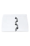 Matouk Daphne Floral Embroidered Duvet Cover In Charcoal
