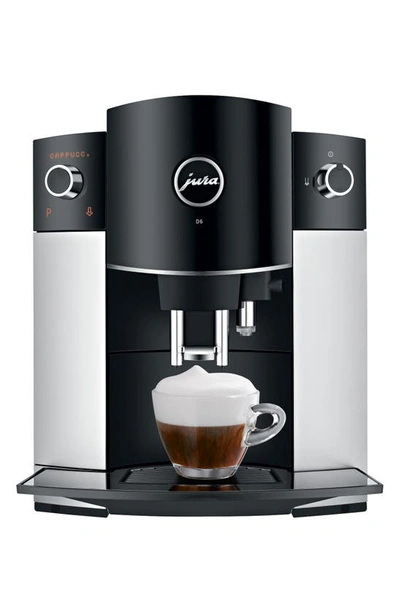 Jura D6 Automatic Coffee Machine In Platinum