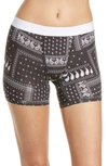 Tomboyx Stretch Tencel(r) Modal 4.5-inch Trunks In Gray Bandana Patchwork