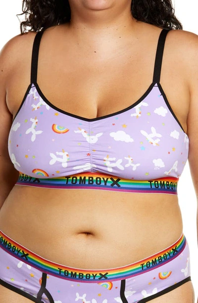 Tomboyx Ruched Bralette In Balloonicorn | ModeSens