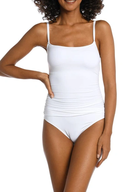 La Blanca Island Goddess One-piece Swimsuit In White