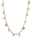 Gas Bijoux Shaky Charm Necklace In Aqua