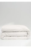 Casper Organic Cotton Percale Duvet Cover In White