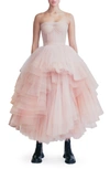 ALEXANDER MCQUEEN EXPLODED TULLE BUSTIER DRESS,660191QZAC0