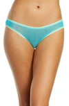 On Gossamer Mesh Bikini In Aqua Surf