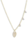 MEIRA T PAVÉ DIAMOND MARQUISE NECKLACE,N11143TY
