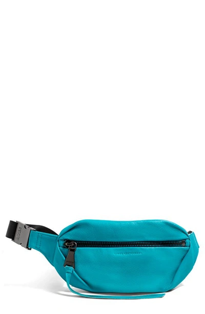 Aimee Kestenberg Milan Leather Belt Bag In Blue Bird