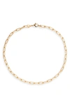 Shymi Maggie Paper Clip Chain Necklace In Gold