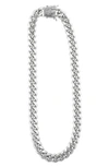 Shymi Tori Cuban Chain Choker Necklace In Silver