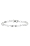 Shymi Cubic Zirconia Tennis Bracelet In Silver