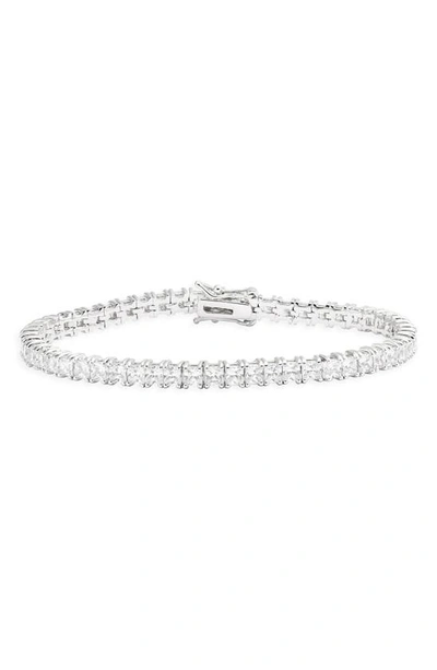 Shymi Cubic Zirconia Tennis Bracelet In Silver