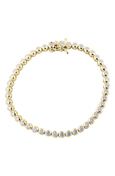 Shymi Classic Bezel Tennis Bracelet In Gold