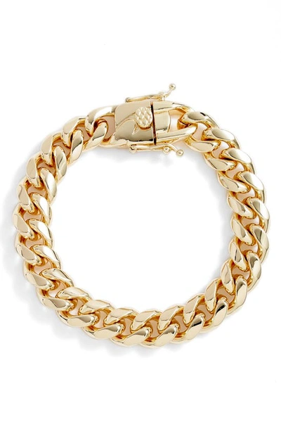 Shymi Statement Cuban Chain Bracelet In Gold