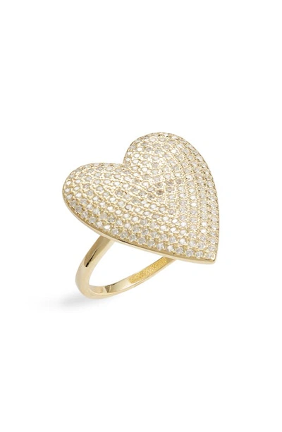 Shymi Mon Amor Heart Ring In Gold