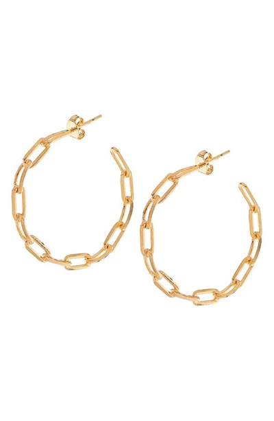 Shymi Sherry Link Hoop Earrings In Gold