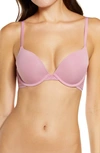 ON GOSSAMER SLEEK MICRO LACE UNDERWIRE CONVERTIBLE PUSH-UP BRA,G9200